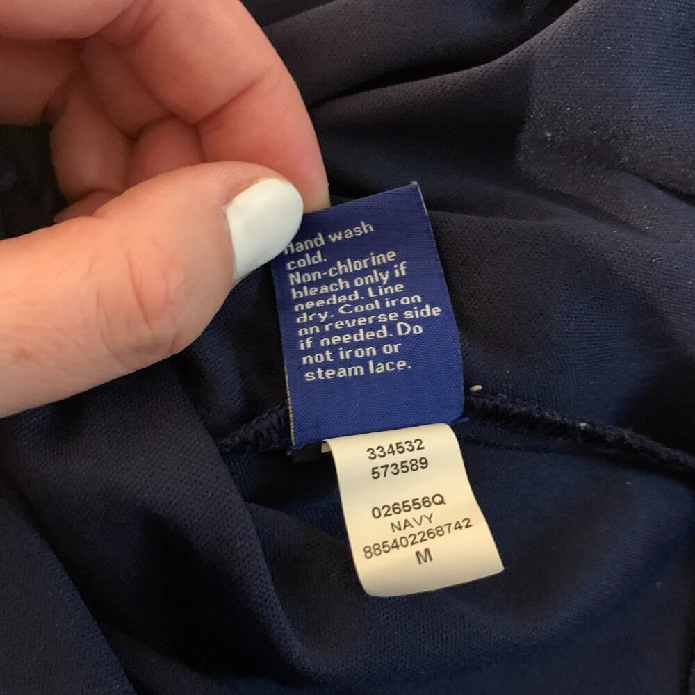 Apt. 9 Lace Navy Tank - Picture 5 of 7